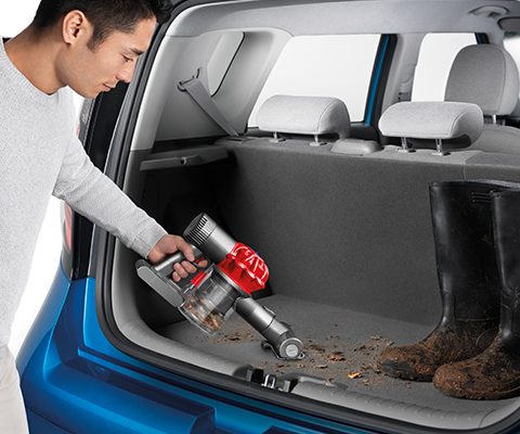 Vacuuming a Car with a Dyson Vac